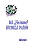 Бизнес план 'SIA "Finanses"', 1.