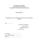 Дипломная 'Wortschatzarbeit im DaF-Unterricht in der Klasse 8 der 1.Mittelschule Rēzekne', 1.