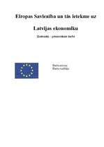 Реферат 'Eiropas Savienība un tās ietekme uz Latvijas ekonomiku', 1.