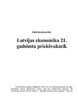 Реферат 'Latvijas ekonomika 21.gadsimta priekšvakarā', 1.