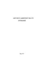 Реферат 'Art Deco arhitektūra un interjers', 1.
