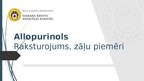 Презентация 'Allopurinols.Raksturojums, zāļu piemēri', 1.