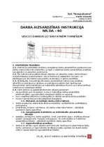 Образец документа 'Darba aizsardzības instrukcija, veicot darbus uz sastatnēm tornīšiem', 1.
