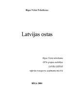 Реферат 'Latvijas ostas', 1.