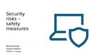 Презентация 'Security risks – safety measures', 1.