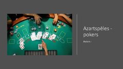 Презентация 'Azartspēles - pokers', 1.