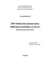 Дипломная 'PHP drošība datu apmaiņā starp WEB lapas apmeklētāju un serveri', 10.