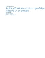 Презентация 'Windows un Linux operētājsistēmu salīdzinājums', 1.