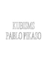 Реферат 'Kubisms - Pablo Pikaso', 1.
