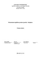 Отчёт по практике 'Pirmskolas izglītība', 1.