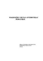 Конспект 'Makrolīdu grupas antibiotikas pediatrijā', 1.