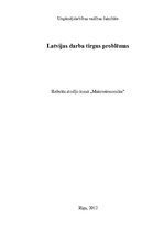 Конспект 'Latvijas darba tirgus problēmas', 1.