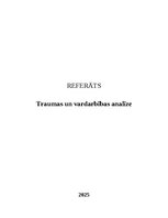 Реферат 'Traumas un vardarbības analīze', 1.