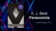 Презентация 'K.J. Beck "Parasomnia" book report', 1.
