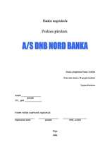 Отчёт по практике 'A/S DnB NORD Banka', 1.