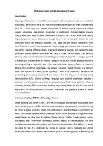 Эссе 'My future career and the importance of goals', 1.