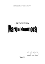 Реферат 'Marija Naumova', 1.
