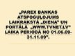 Реферат 'Parex bankas atspoguļojums laikrakstā "Diena" un portālā "www.tvnet.lv" laika pe', 41.