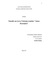 Реферат 'Smaids un Ļeva Tolstoja romāns "Anna Kareņina"', 1.