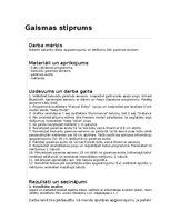 Образец документа 'Gaismas stiprums', 1.