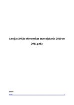 Эссе 'Latvijas ārējās ekonomikas atveseļošanās 2010. un 2011.gadā', 1.