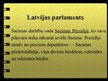 Презентация 'Vēlēšanas un Latvijas parlaments', 13.